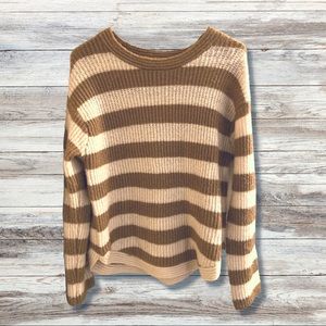 Love Tree striped crewneck sweater
